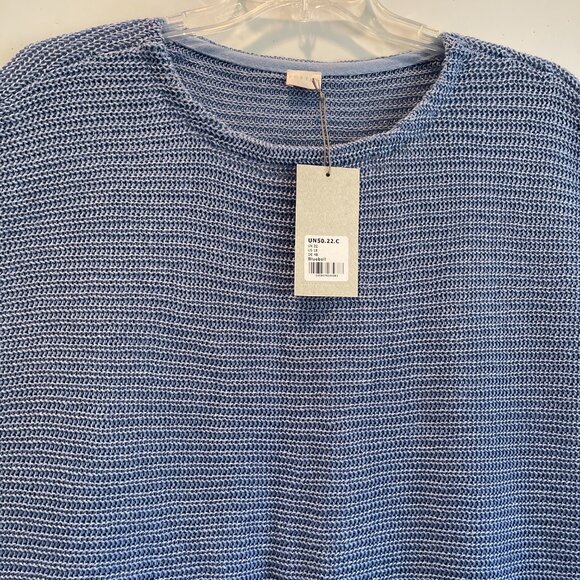 POETRY Horizontal Rib Stitch Knit 100% Heavy Linen Sweater NWT - Picture 9 of 12
